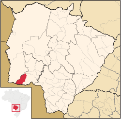 Location in Mato Grosso do Sul state