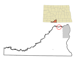 Location of Solen, North Dakota