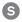 The letter S on a grey circle