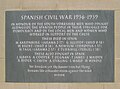 Spanish Civil War Plaque