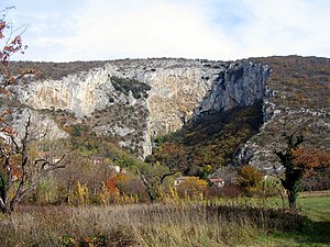 Paysage karstique près d'Osp (en)