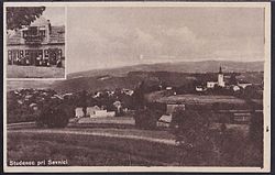 1937 postcard of Studenec