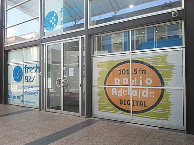 Radio Adelaide at studios shared with Fresh FM, East End, 24 October 2016.