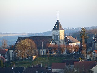 Vue du nord depuis la rue Chaude (D219)