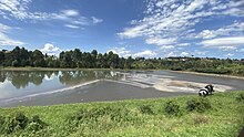 Sewage ponds located near River Rwizi in Katete in Mbarara in western Uganda