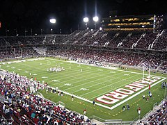The new Stanford Stadium, site of home football games
