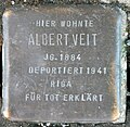 Stolperstein für Albert Veit (Poststraße 17)