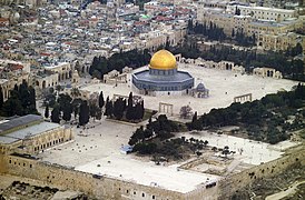 Masjid Al-Aqsa, also known as the Temple Mount, Old City of Jerusalem in Shaam, is also believed to date to the lifetime of Abraham[52]