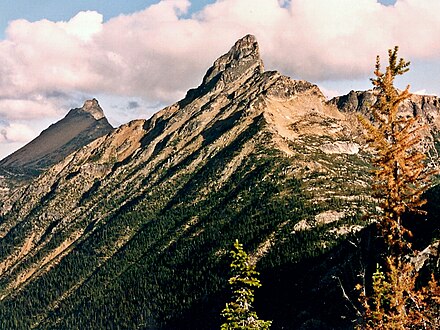 Tower Mountain (centered) and Golden Horn (left)