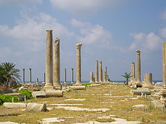 Rue des colonnes – site d'Al Mina.