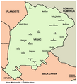 Map of Vršac municipality