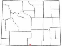 Location of Baggs, Wyoming