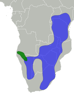 Mapa de distribución: