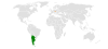 Location map for Argentina and the Czech Republic.