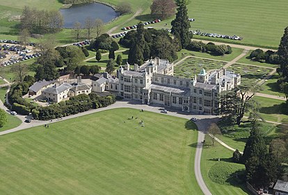 Aerial view from the front