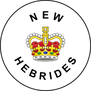 Insignia de las Nuevas Hébridas Británicas (1953-1980)