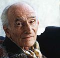 Balthus on film set (1996).