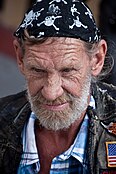 Bikers wore skull-bandanas before it became a fashion trend