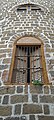 A capiz shell window on a side tower of the Taal Basilica in Taal, Batangas