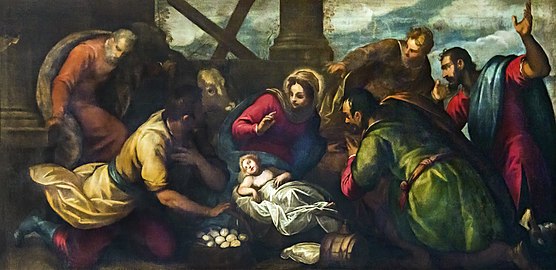 Virgin and Child with the shepherds by Antonio Vassilacchi
