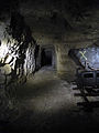 Tunnel and mining trolley in the Carrière Wellington