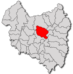 Location in Covasna County