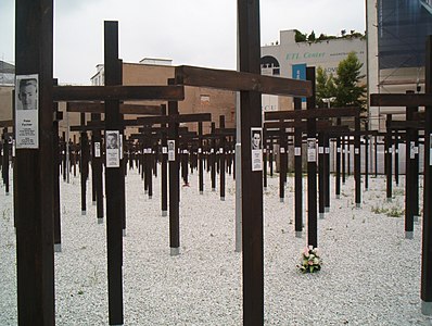 A memorial to the those who died trying to cross the Berlin Wall