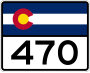State Highway 470 marker