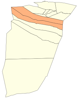 Map of Ghardaïa Province highlighting Métlili District