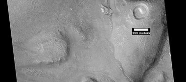 Layered features, as seen by HiRISE under HiWish program