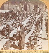 Government famine relief, Ahmedabad, India, during the Indian famine of 1899–1900