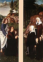 Triptych of Jean des Trompes, 1505. Groeninge Museum, Bruges. Side panels