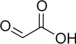 Skeletal formula of glyoxylic acid