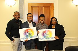 Folx from the Human Rights Campaign's HBCU Visibility Matters, 2019