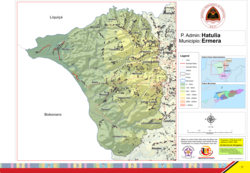 Official map of the Hatulia Administrative Post (2015–2021), from which Hatulia B was separated