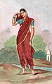 Image 17Hindu lady wearing sari, one of the most ancient and popular pieces of clothing in the Indian subcontinent. (from Fashion)