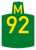 Metropolitan route M92 shield