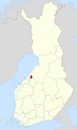 Location of Kannus in Finland