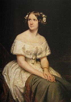 Soprano Jenny Lind by Eduard Magnus, 1862