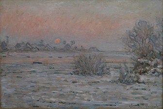 Claude Monet, Soleil d'hiver à Lavacourt (1879-1880)