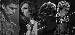 Parquet Courts from left to right: Andrew Savage, Austin Brown, Sean Yeaton, Max Savage