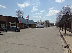 Downtown Pinconning, along Kaiser Street