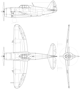 vue en plan de l’avion