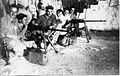 Yiftach Brigade, with their Hotchkiss machine guns, based at Bussel House, 1948
