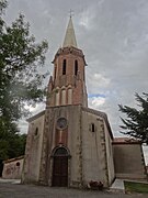 L'église vue de l'ouest.