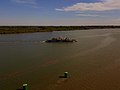 The vehicle ferry to be replaced by the completed bridge