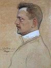 A portrait of Jean Sibelius in 1904, painted by Albert Edelfelt