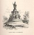 Drawing of the original statue at Holmhurst St Mary in 1885