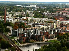 Tampella vue de Näsinneula en septembre 2011.