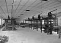 Image 26Textile machinery at the Cambrian Factory, Llanwrtyd, Wales in the 1940s (from History of clothing and textiles)